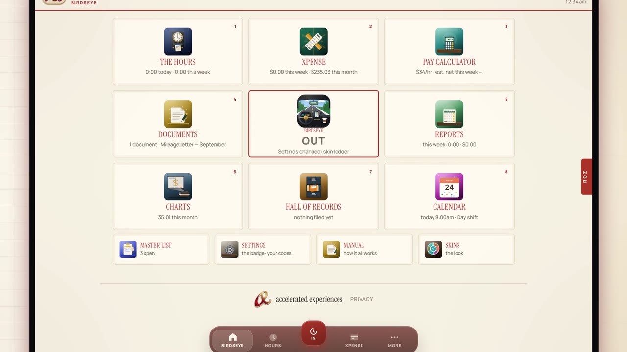 AE Remote Work OS screen