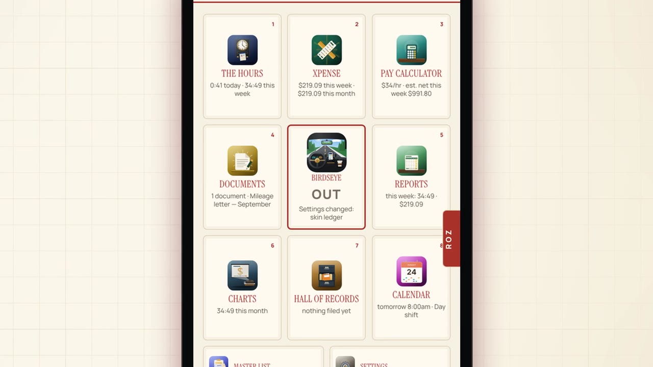 AE Remote Work OS screen
