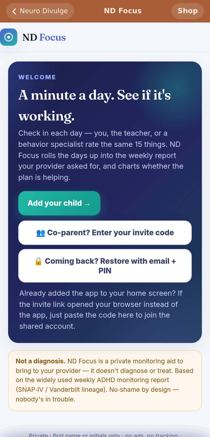 ND Focus screenshot