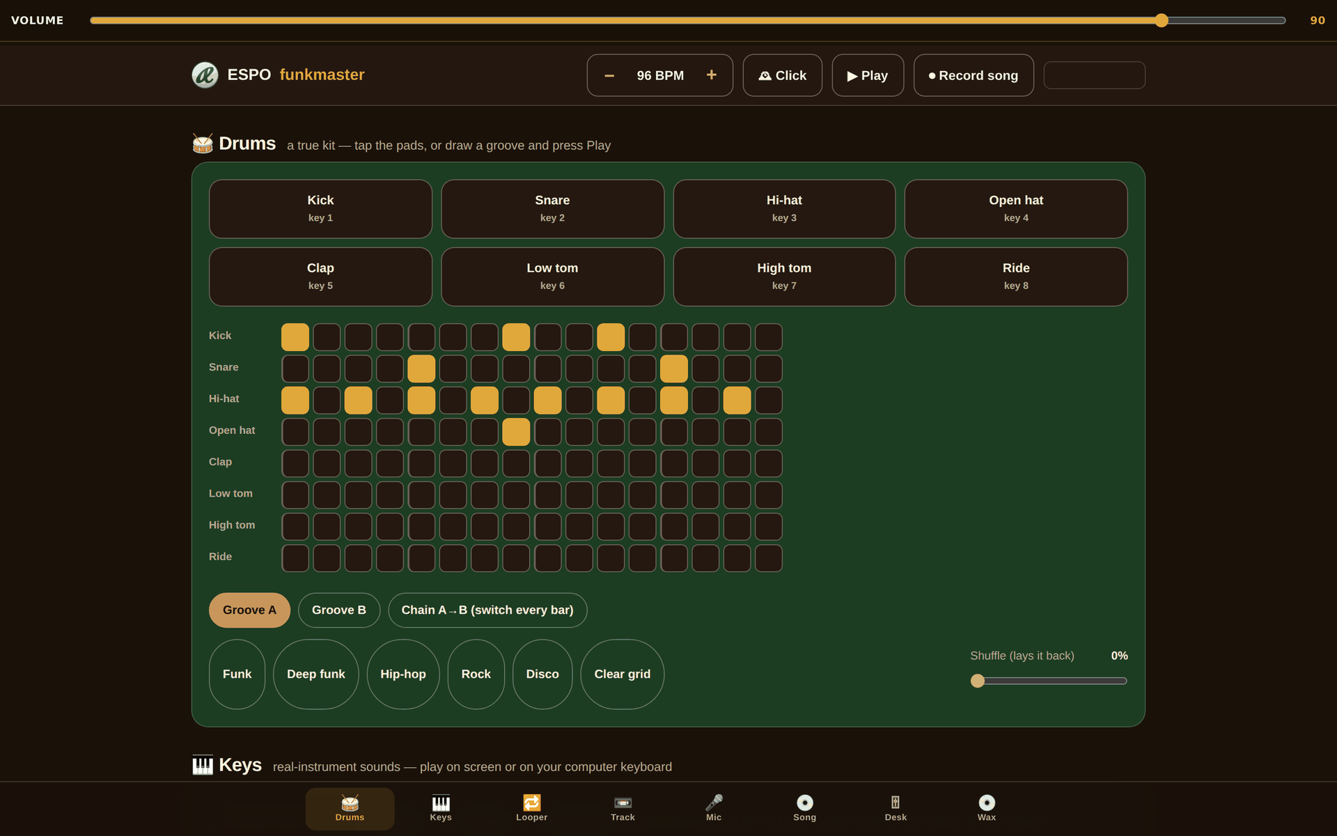 ESPOfunkmaster screenshot