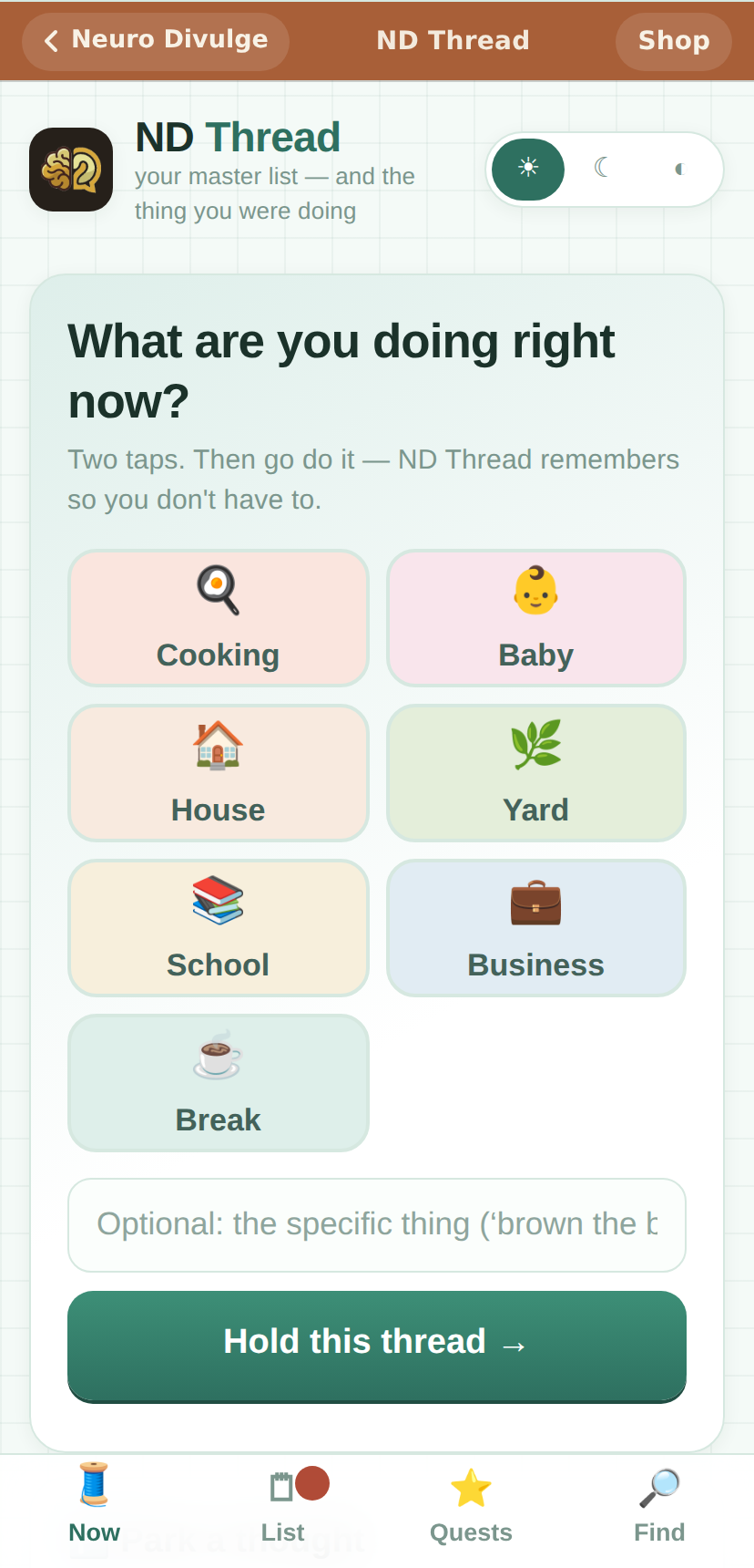 ND Thread screenshot